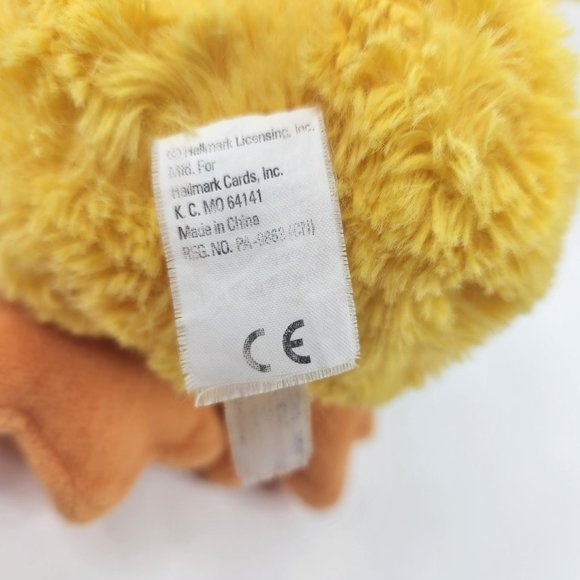 Hallmark Yellow Duck Plush Green Bow 11" Farm Animal Stuffed Toy Easter Spring - Picture 9 of 10
